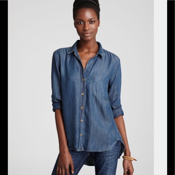 Bella Dahl Shirttail Jean Top - Picture 2 of 6